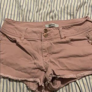 Dusty rose colored shorts